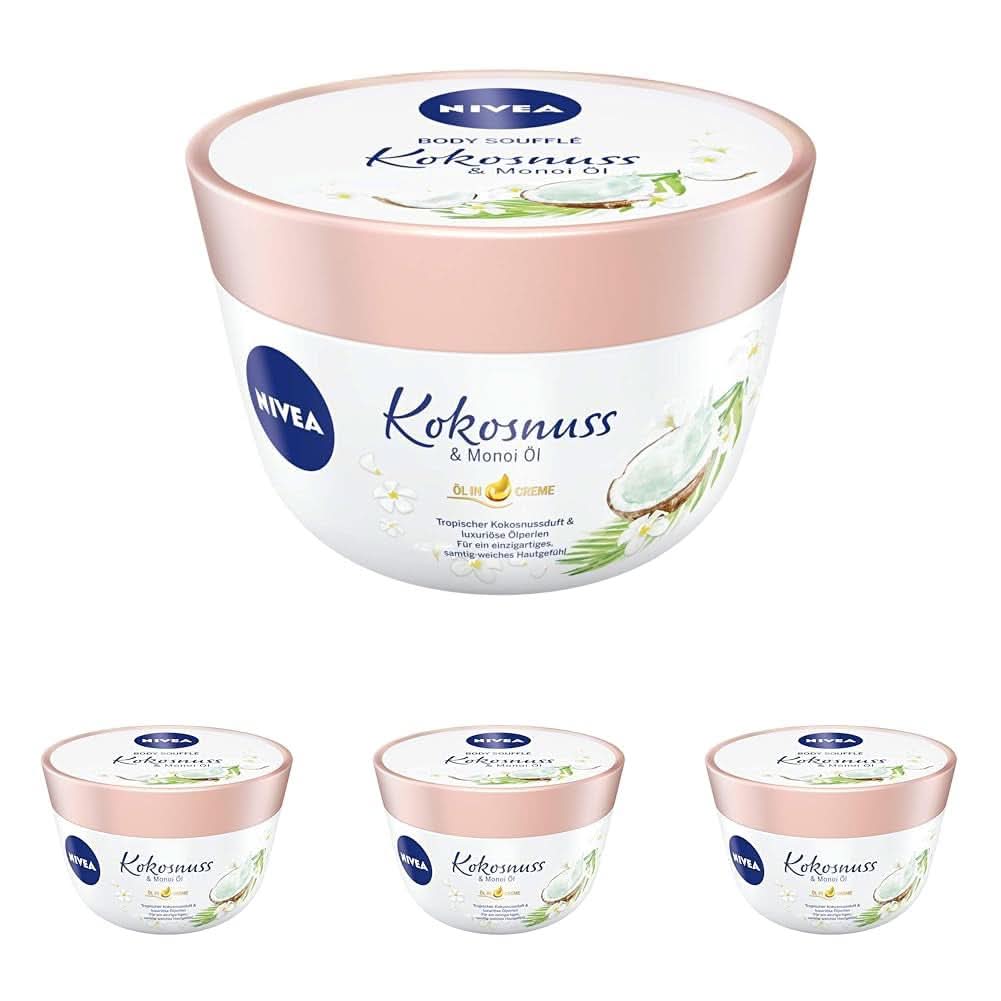 NIVEA Body Soufflé Coconut & Monoi Oil, 200 ml Cosmetics and Beauty Naty Shop