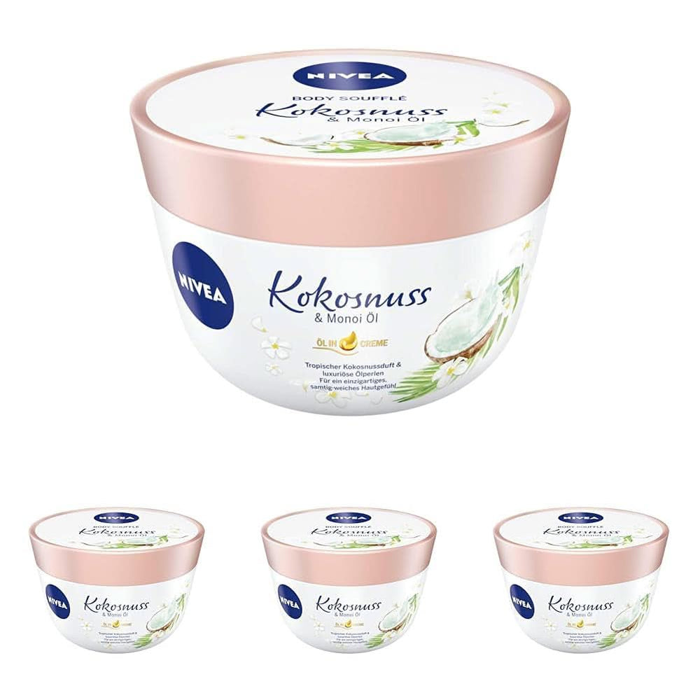 NIVEA Body Soufflé Coconut & Monoi Oil, 200 ml Cosmetics and Beauty Naty Shop