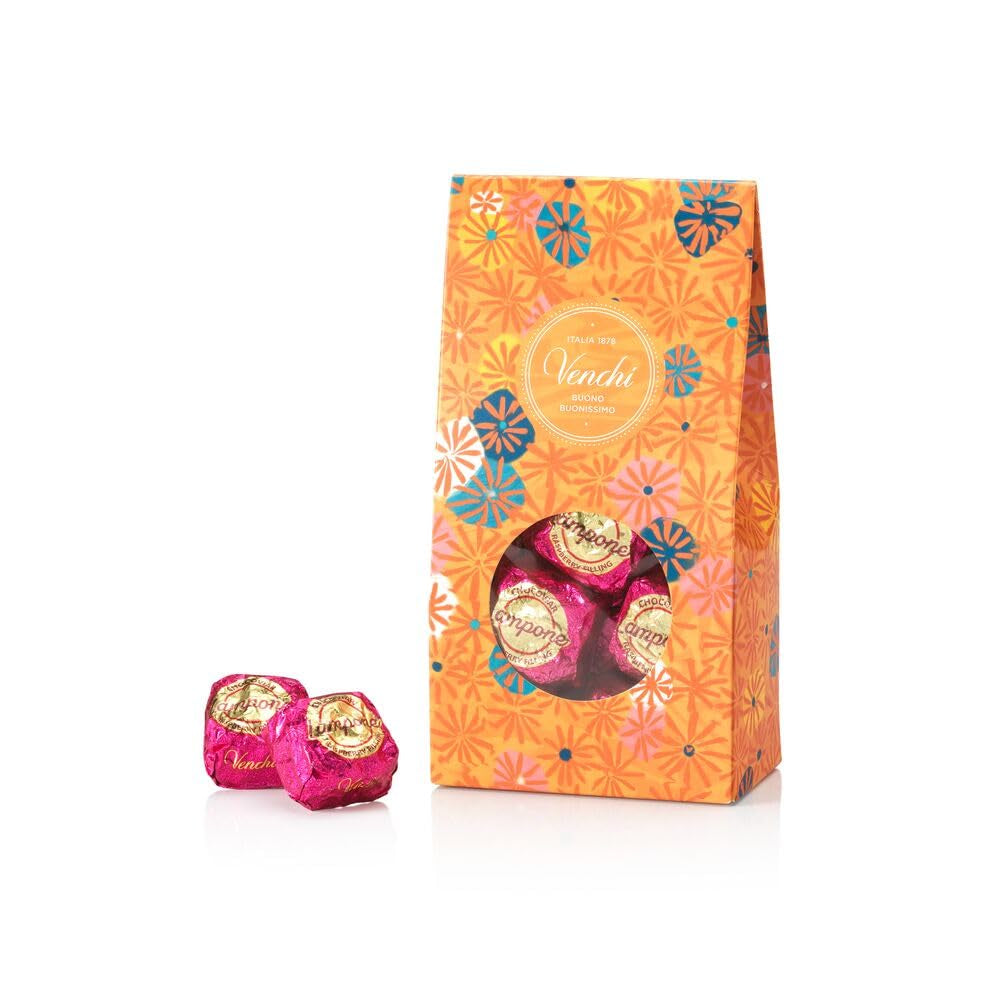 Venchi - Murrine Chocolate Raspberry Praline Gift Box, Dark Chocolate, 288g, Gluten Free, No Artificial Colors, No Preservatives - Perfect Gift Idea