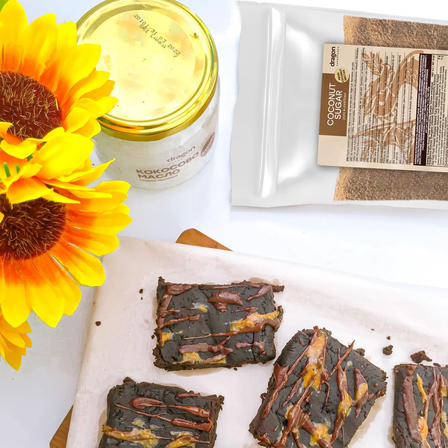 Coconut sugar-100% organic, unrefined, 1 Kg Sweeteners Naty Shop