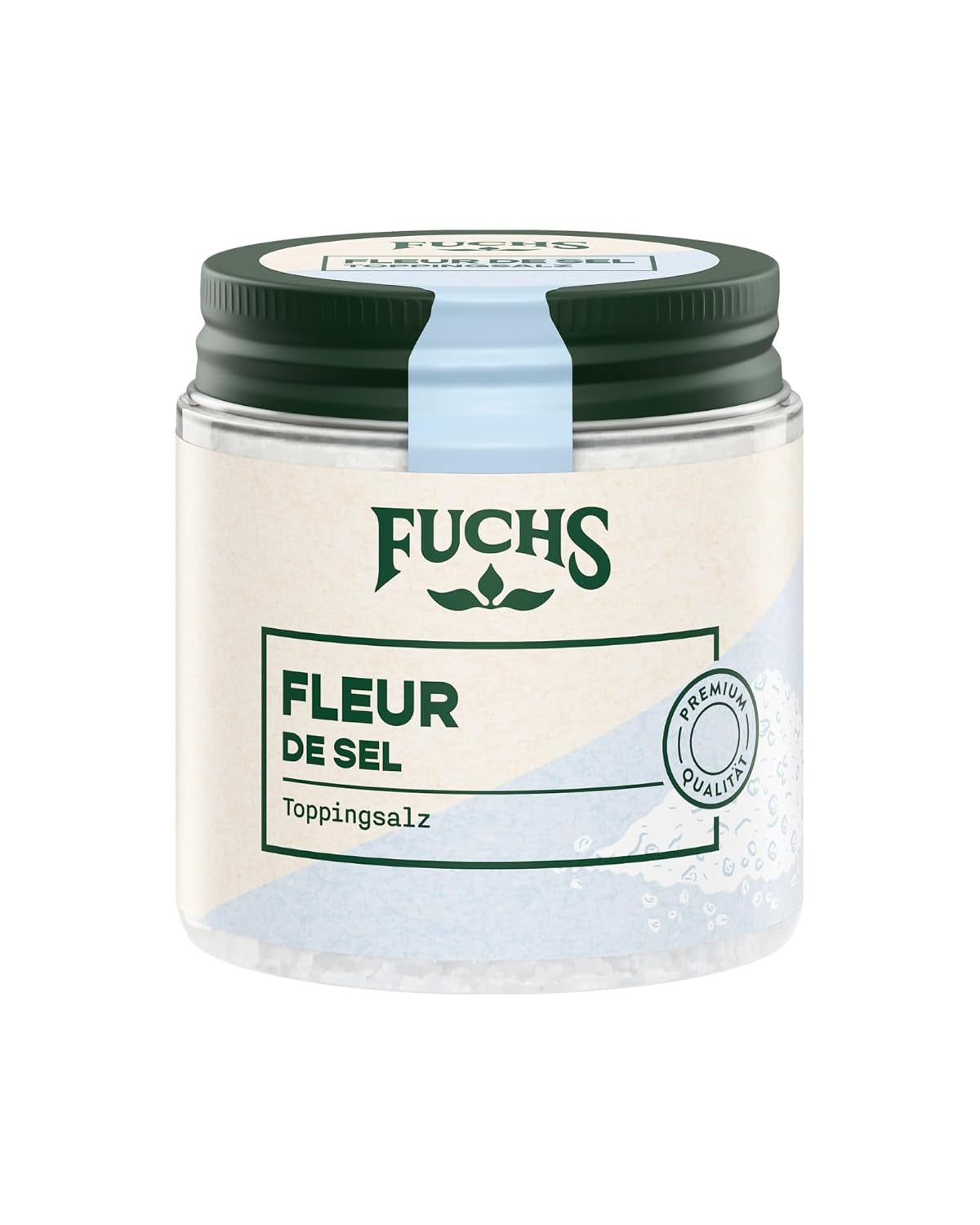 Fuchs Gewürze - Fleur de Sel | Noble Topping Salt for Asparagus, Seafood and Fish | Meersalz in Premium Quality 100 g im wiederverschließbaren Gewürzglas