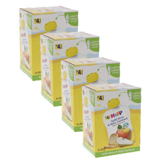 Hipp squeeze bags for babies, fruit porridge, mango peaches in banana with oats, 100% organic fruit without added sugar, 4 x 4 bags of 90 g Mother and Child Naty Shop 4 x 4 bags of 90 g Apple-Pear