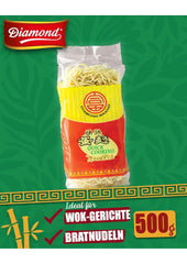 DIAMOND Noodles with egg, instant wheat flour wok noodles and side dishes - 1 x 500 g