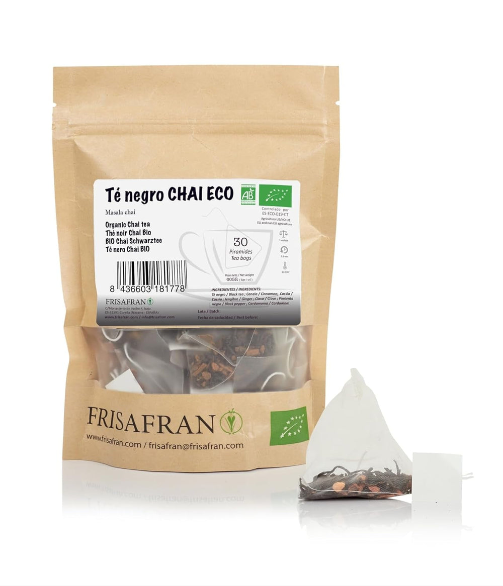 FRISAFRAN | Ceai verde organic Mint Gunpowder în piramide 30 unități | 60G | Antioxidant | Ceai verde japonez | Digestiv | Băutură răcoritoare | Infuzie de mentă | Ceai pur | Frunze de mentă | Cald-rece