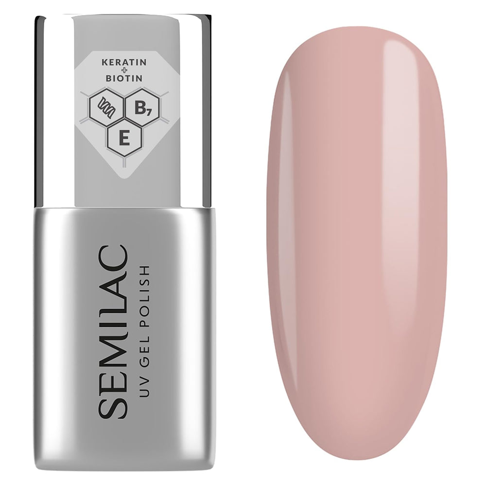 Semilac Pure&Clean UV nail polish base 7 ml – Self-leveling hybrid base for sensitive nails