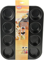 Dr. Oetker Muffinform 12-Er Mini Ø 7 Cm, Cupcake Form Für Saftige Muffins, Muffinblech Mit Antihaftbeschichtung, Menge: 1 Stück Molds and baking trays Naty Shop