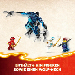 LEGO NINJAGO Kai's Fire Mech, jucărie figurină de acțiune pentru copii cu figurină mech roșie pentru personalizare, set ninja cu 4 figurine, inclusiv Kai și Zane, cadou pentru băieți și fete de 7 ani 71808 Seturi de constructie Besuche den LEGO-Store