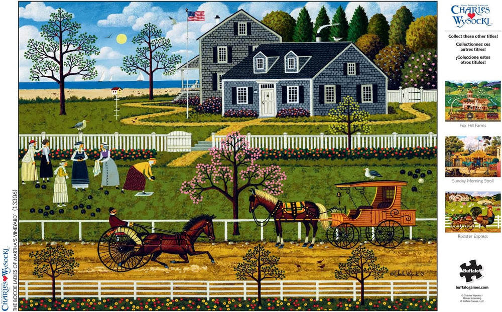 Buffalo Games - Charles Wysocki - Bocce ladies from Marthas Vineyard - jigsaw puzzle 1000 pieces Puzzle Naty Shop