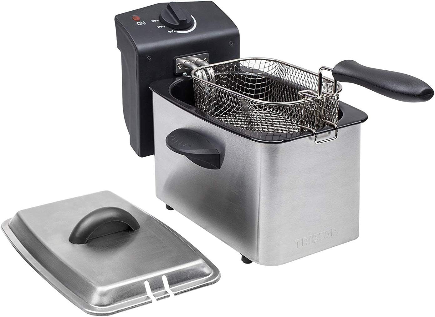 Tristar stainless steel fryer - With 2 liter capacity, cold zone function and adjustable thermostat up to 190°C, FR-6919, silver Appliances Naty Shop