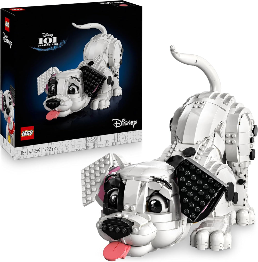 LEGO ǀ Disney Welpe aus 101 Dalmatiner - Individually gestaltbares Bauset für Erwachsene - Verwandelbar in 6 süße Hunde mit drehbarem Kopf und Schwanz - DIY Deko - Giftidee für Fans - 43269
