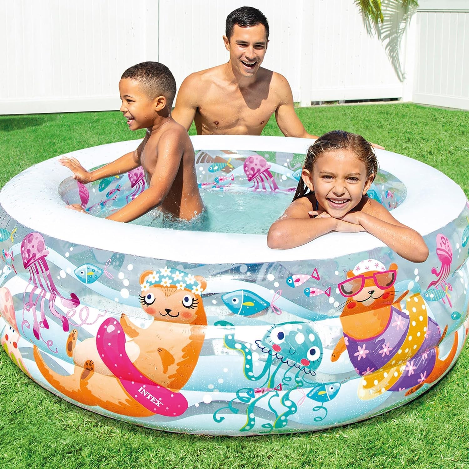 Intex aquarium pool, multicolored, 152x152x56 cm, 58480NP
