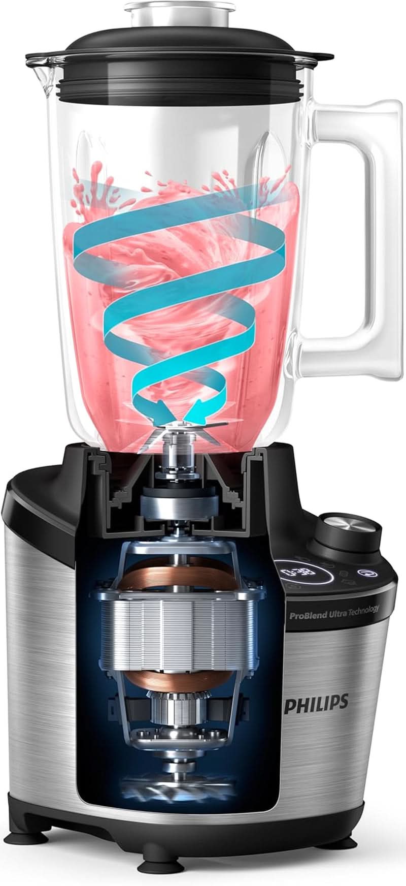 Blender PHILIPS Series 7000 HR3760/00, 2l, 1500W, 12 speed steps, black Kitchen Naty Shop