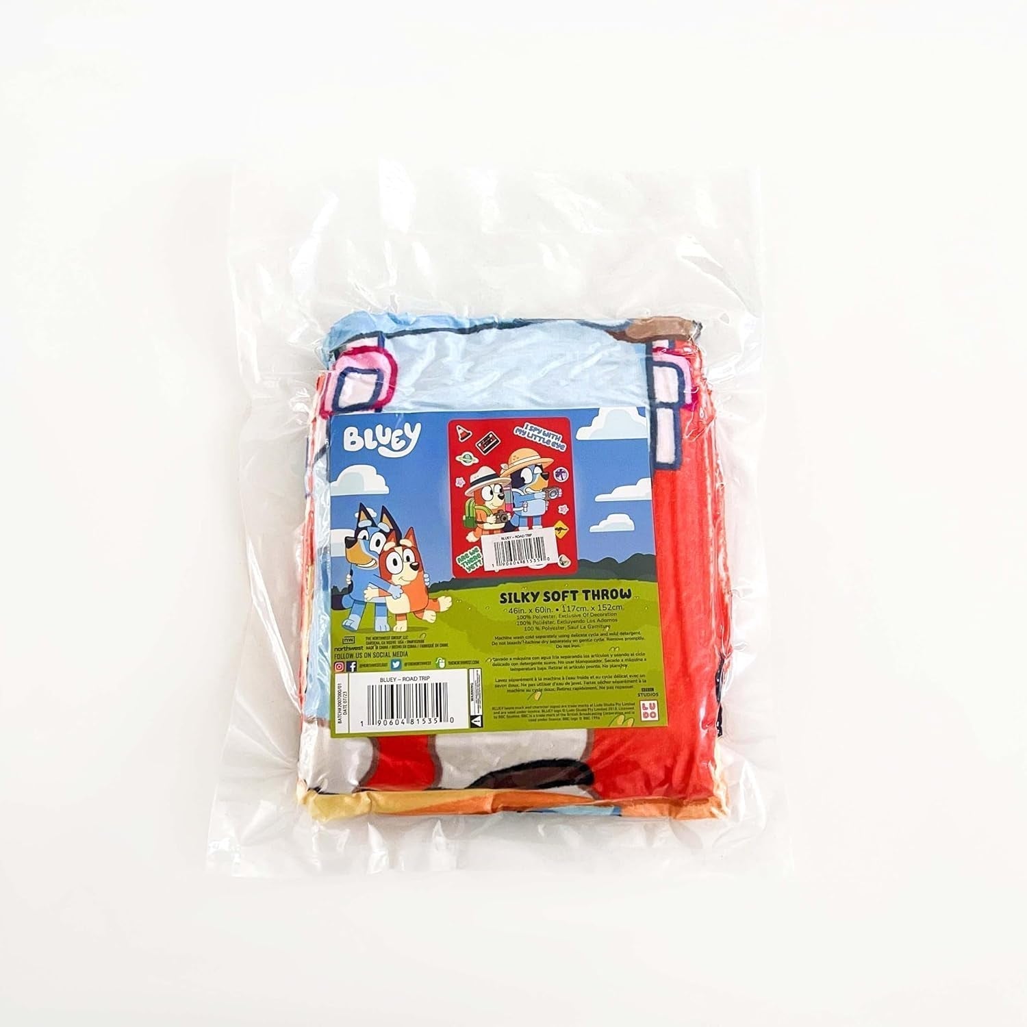 Northwest Bluey Silk Touch Blanket, 116.8 X 152.4 Cm, Roadtrip Northwest Beds and Blankets