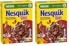 Nestlé Choco Waves, crunchy wave-shaped chocolate breakfast (33% whole grain content), 1 pack (1 x 330g)