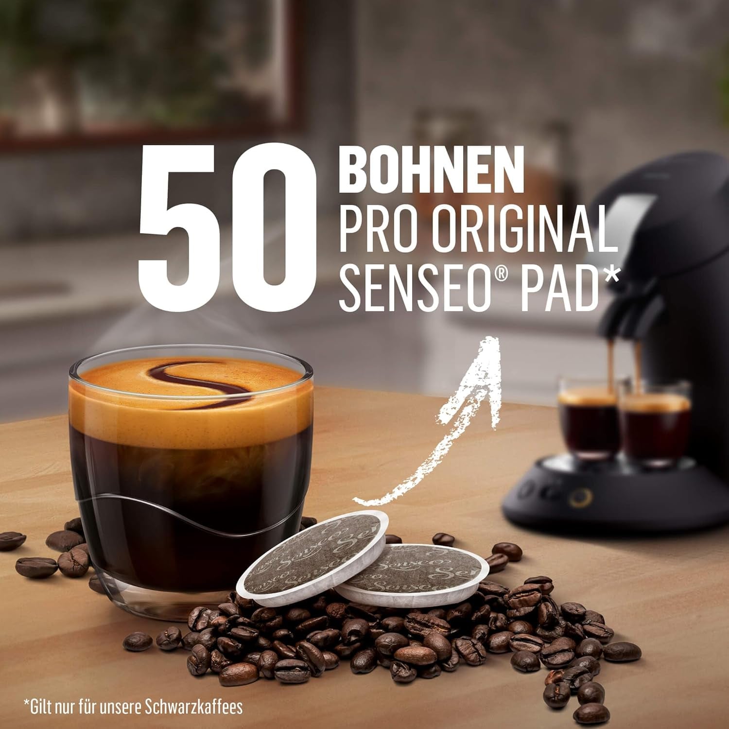 Senseo Pads Caffè Crema, 5 x 16 Getränke, 80 Kaffeepads