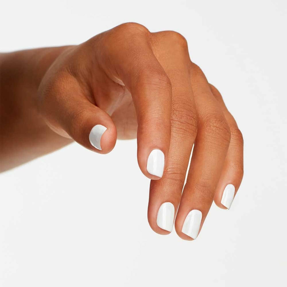 Oja OPI Nail Lacquer White Shades – Oja cu uscare rapidă, rezistentă la ciobire și de lungă durată – durează până la 7 zile – cu pensulă ProWide extra-lată