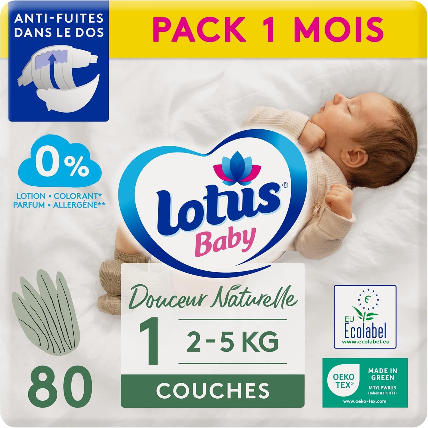Douceur Naturelle – Size 3 diapers (5-9 kg) 1 month pack – 172 diapers