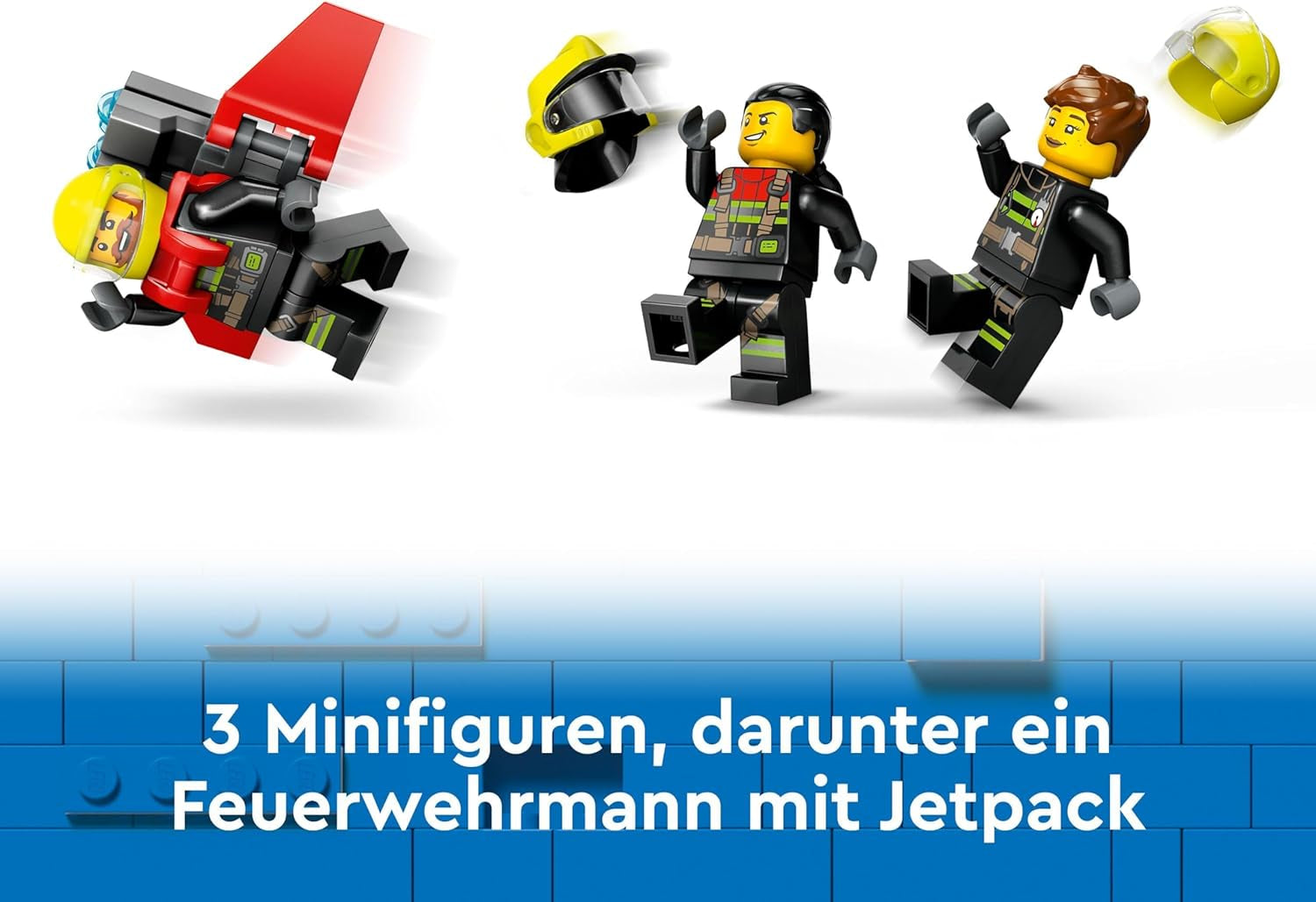 LEGO City Firefighting Plane, Children's toy plane firefighter set, construction set with 3 firefighter figures and fire decoration, excellent gift idea for boys and girls from 6 years old 60413 Building sets Besuche den LEGO-Store