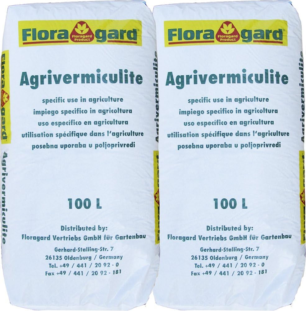 Floragard Perlite Perligran 200 L (2×100 L, 2–6 mm) – mineral soil improver & Drainagezusatz für Garten, Anzucht, Zimmerpflanzen & Hydrokultur – ensures loose structure & good ventilation
