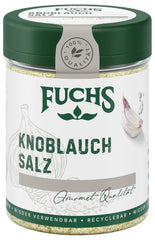 Fuchs Gewürze - Knoblauchsalz - Gewürzsalz für Dips, Saucen und Gemüse - natural ingredients - 90 g in wiederverwendbarer, recyclebarer Dose