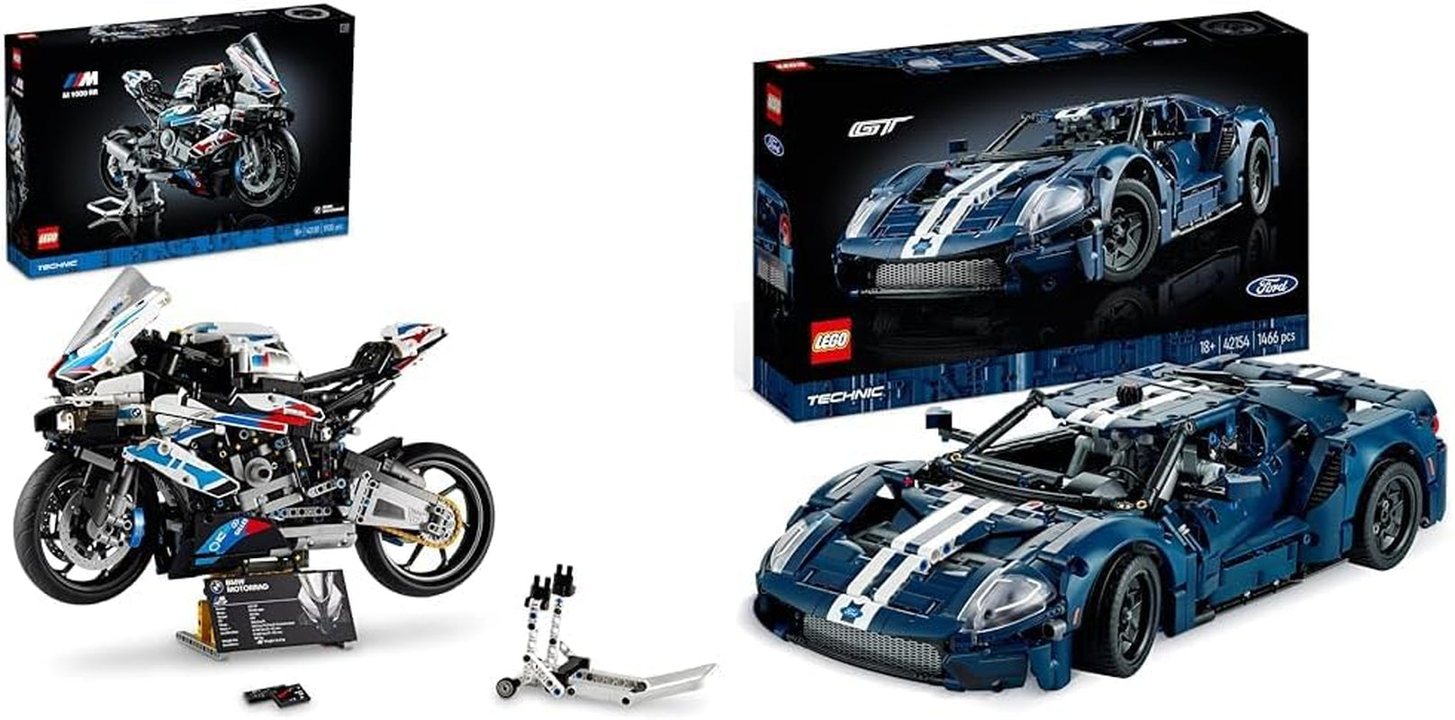 LEGO Technic BMW M 1000 RR Motorcycle Model Adult Model Kit Set as a Craft Gift for Men and Women Home or Office Decor 42130 Building Kits Besuche den LEGO-Store Bundle with Tie Bomb Model Kit