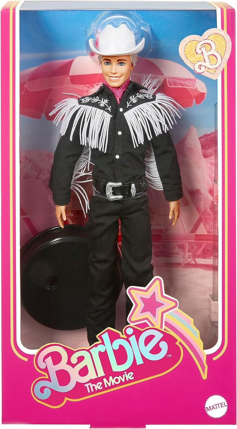BARBIE the MOVIE Ken - Collectible Doll in Western Outfit, Vintage Shirt, Cowboy Hat, White Boots from the Movie for Ages 3 and Up, HRF30 Naty Shop Dolls
