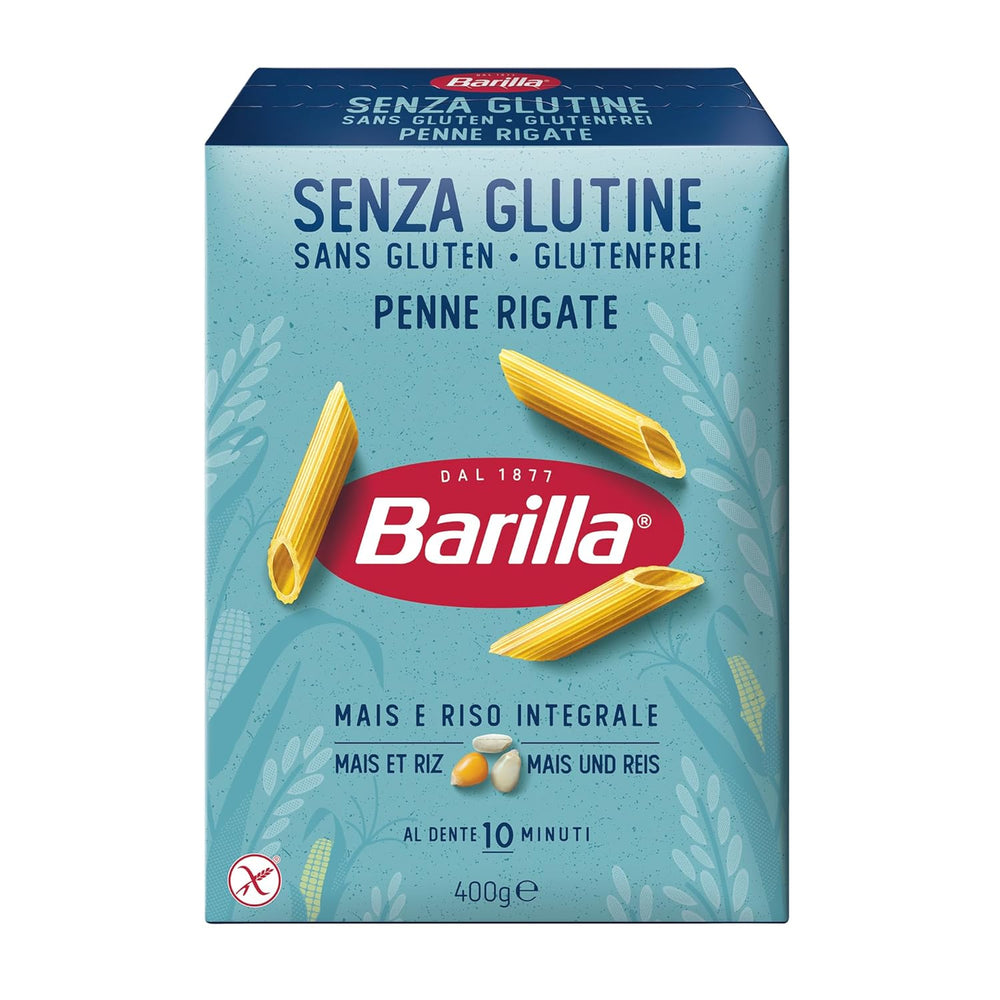 Penne Rigate Barilla gluten-free pasta, made from rice and corn – 1 package (1 x 400g)
