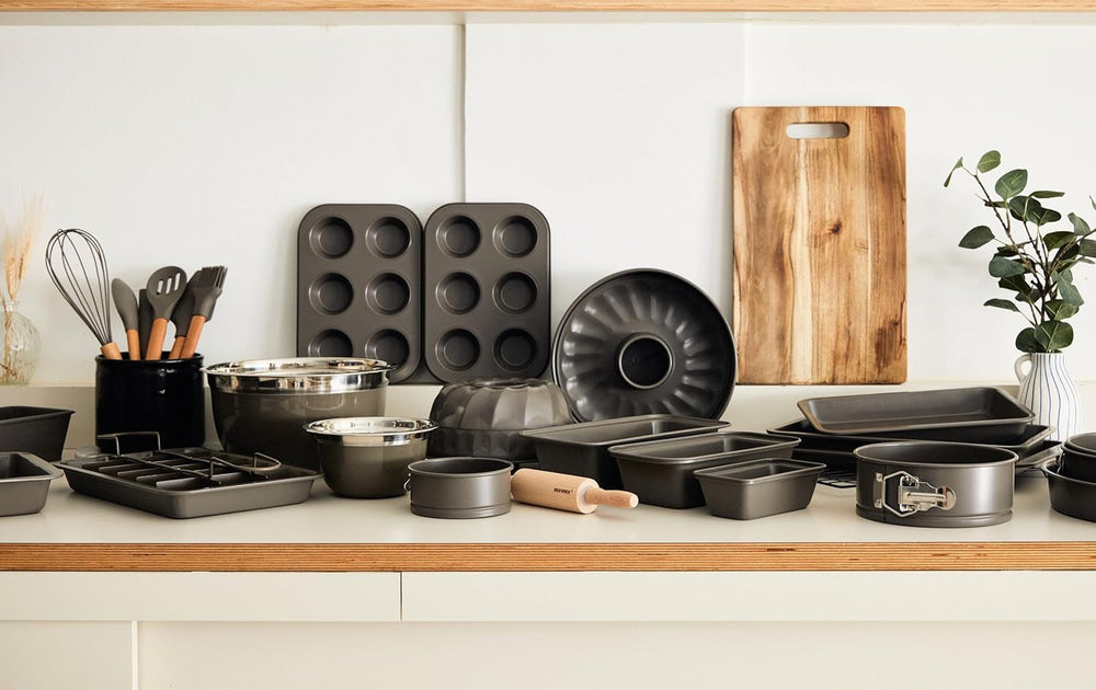 BERGNER BAKING LOVERS - Set Von 2 X 6 Cup Muffinformen - Kohlenstoffstahl Mit Ilag Essential, PFOA Frei, Leicht Zu Reinigen Molds and trays for baking Naty Shop