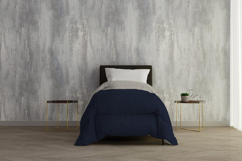 Italian bedding, winter quilt, taupe/cream, 250X200Cm Naty Shop quilts and quilts Dark blue/light gray 150X200Cm