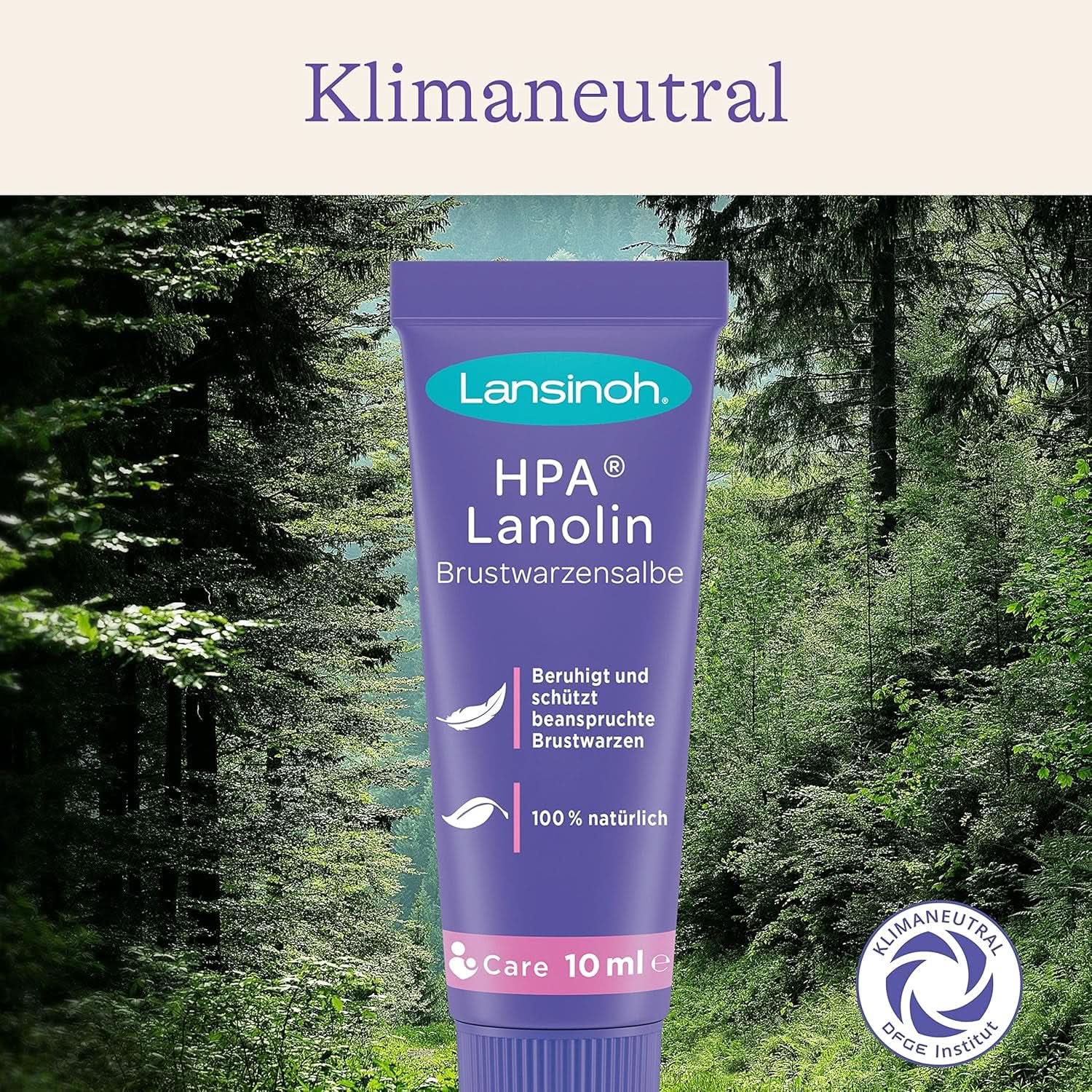 Lansinoh HPA Lanolin Brustwarzensalbe, 10 Ml - 100% Natürlich - Beruhigt & Schützt Beanspruchte Brustwarzen - Klimaneutral, 10940, Farblos Accessories Food and Breastfeeding Baby Naty Shop