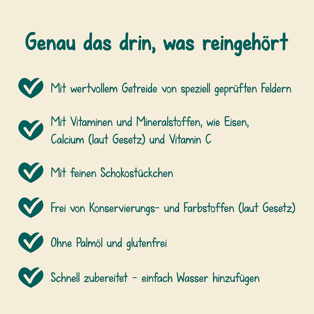 Milupa Stracciatella Milk Porridge - Gluten-free, palm oil-free baby cereal - Free from preservatives and dyes - From 8 months - 4 x 400 g