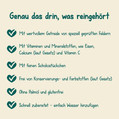 Milupa Stracciatella Milk Porridge - Gluten-free, palm oil-free baby cereal - Free from preservatives and dyes - From 8 months - 4 x 400 g