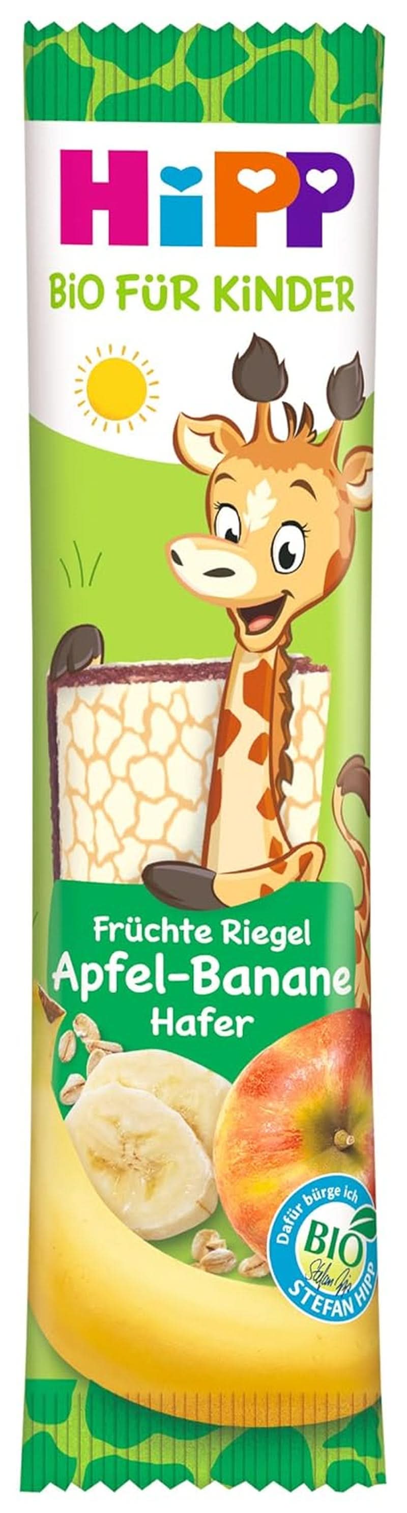 Hipp organic fruit bars for children Mother and Child Naty Shop Bananas, apples, oats 22 x 23 grams Bananas, apples, oats