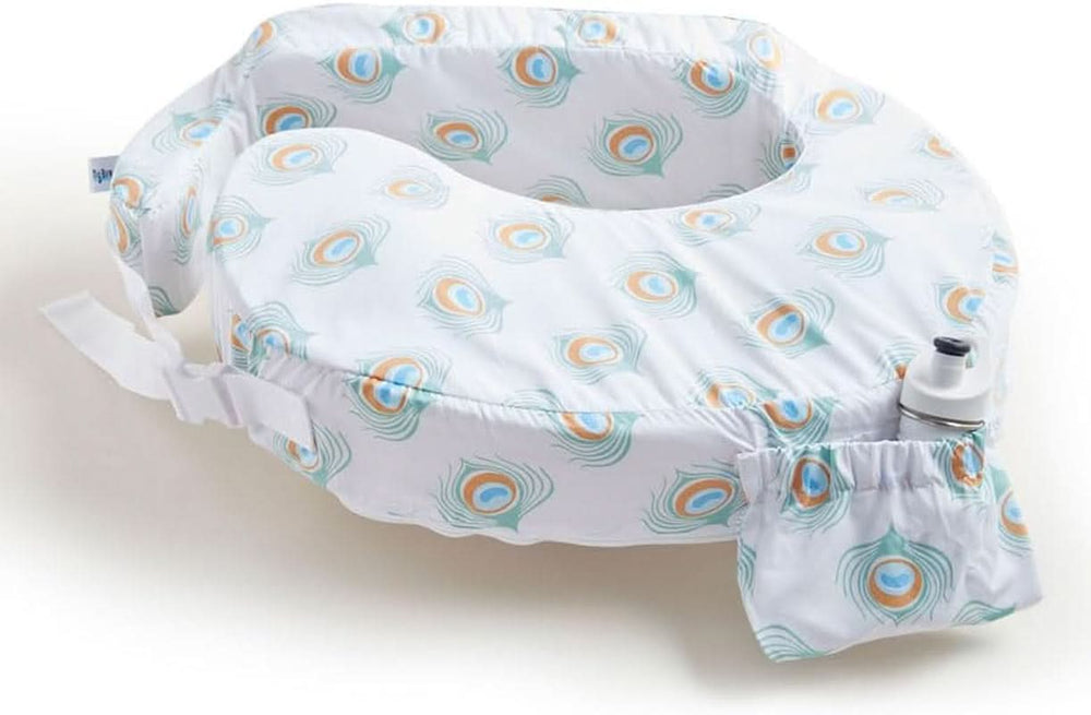 MY BREST FRIEND Baby Wild - Perna americană pentru alăptare, originală, ușor de întreținut Accesorii Hrana si Alaptare Bebe Naty Shop Alb Verde Portocaliu Turcoaz 57 X 40 X 14 Cm Husa: 100 poliester / umplutura: spuma 100 poliuretan, spumata la rece