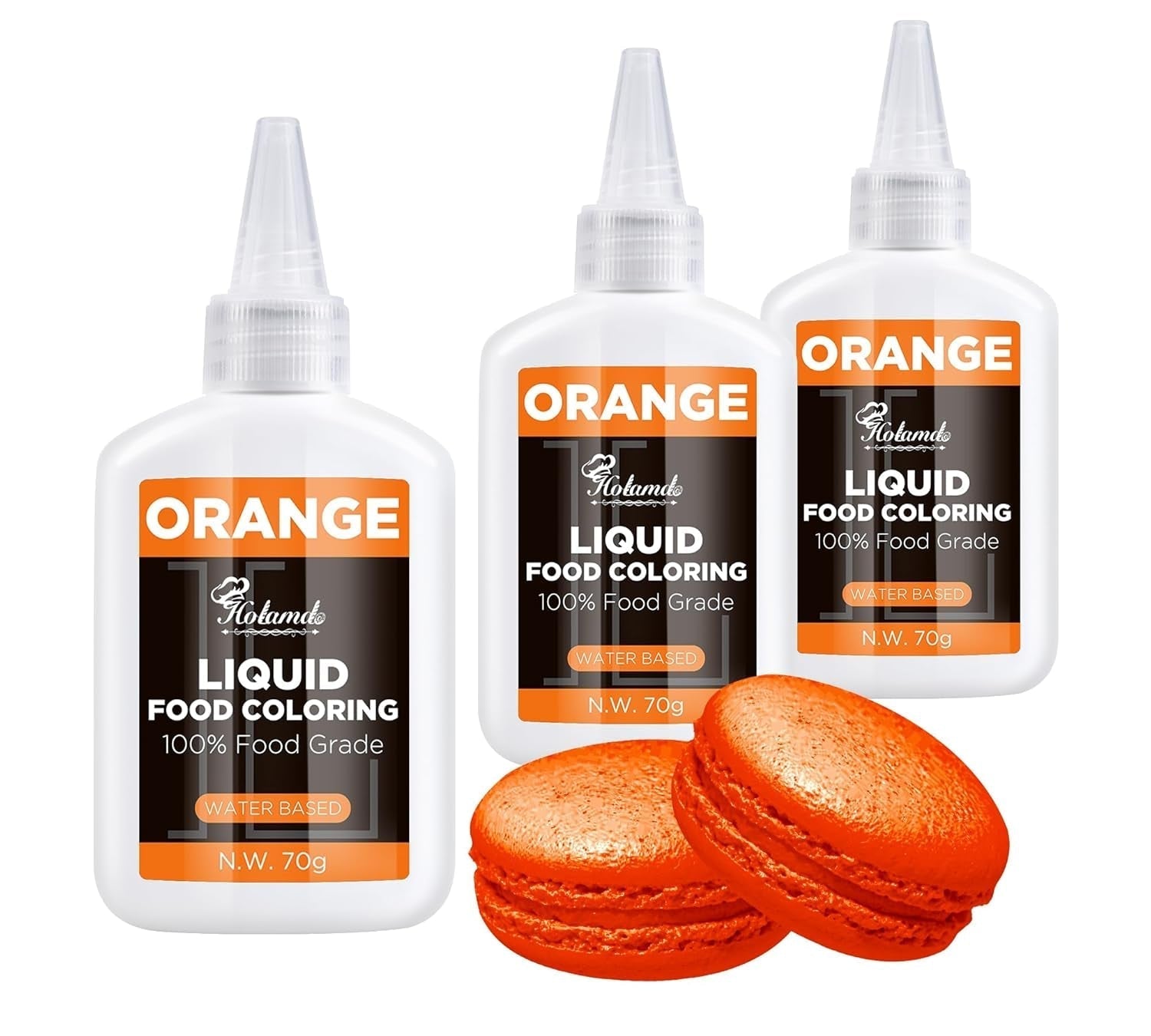 Colorant alimentar lichid, set de coloranți alimentari Red Velvet pentru copt torturi, macaroane, fursecuri, coloranți alimentari pentru decorarea torturilor, lichid pentru colorat băuturi (70 g x 3)