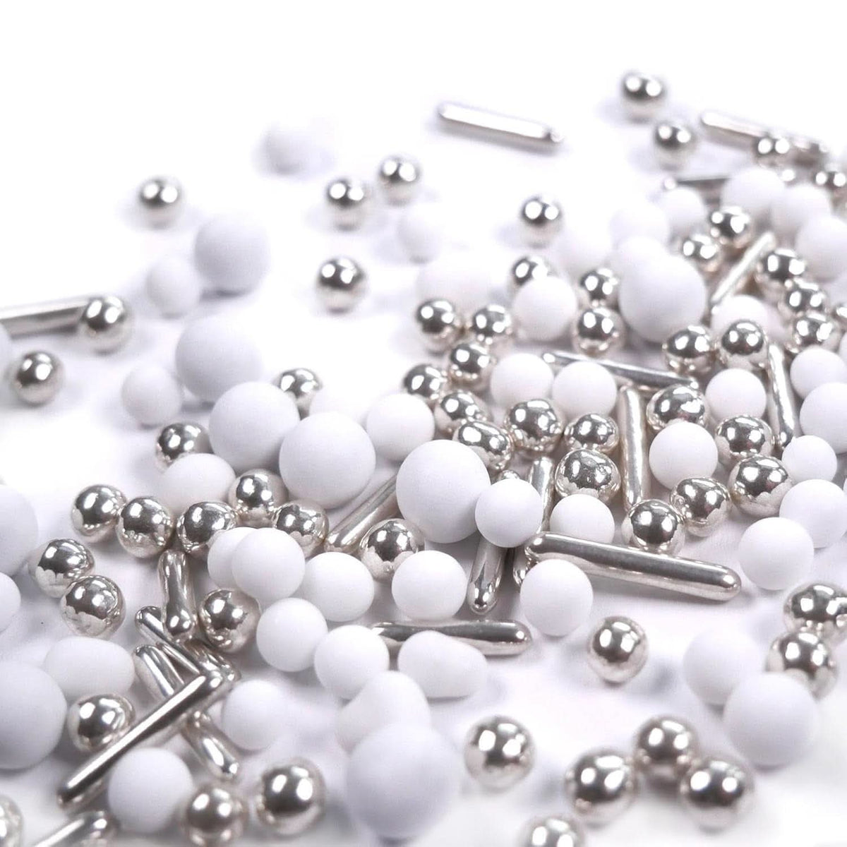 Streusel Hero Chocolate Mix Silver White Sprinkles, 40 grams Naty Shop 40 grams