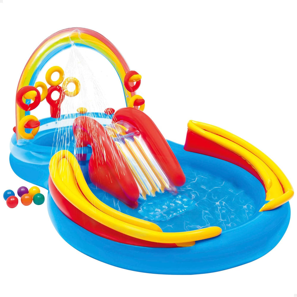 Intex Rainbow Ring Play Center - Children's above ground pool - Children's pool - 297 x 193 x 135 cm - For 3+ years 57453NP Multicolor 297x193x135 cm