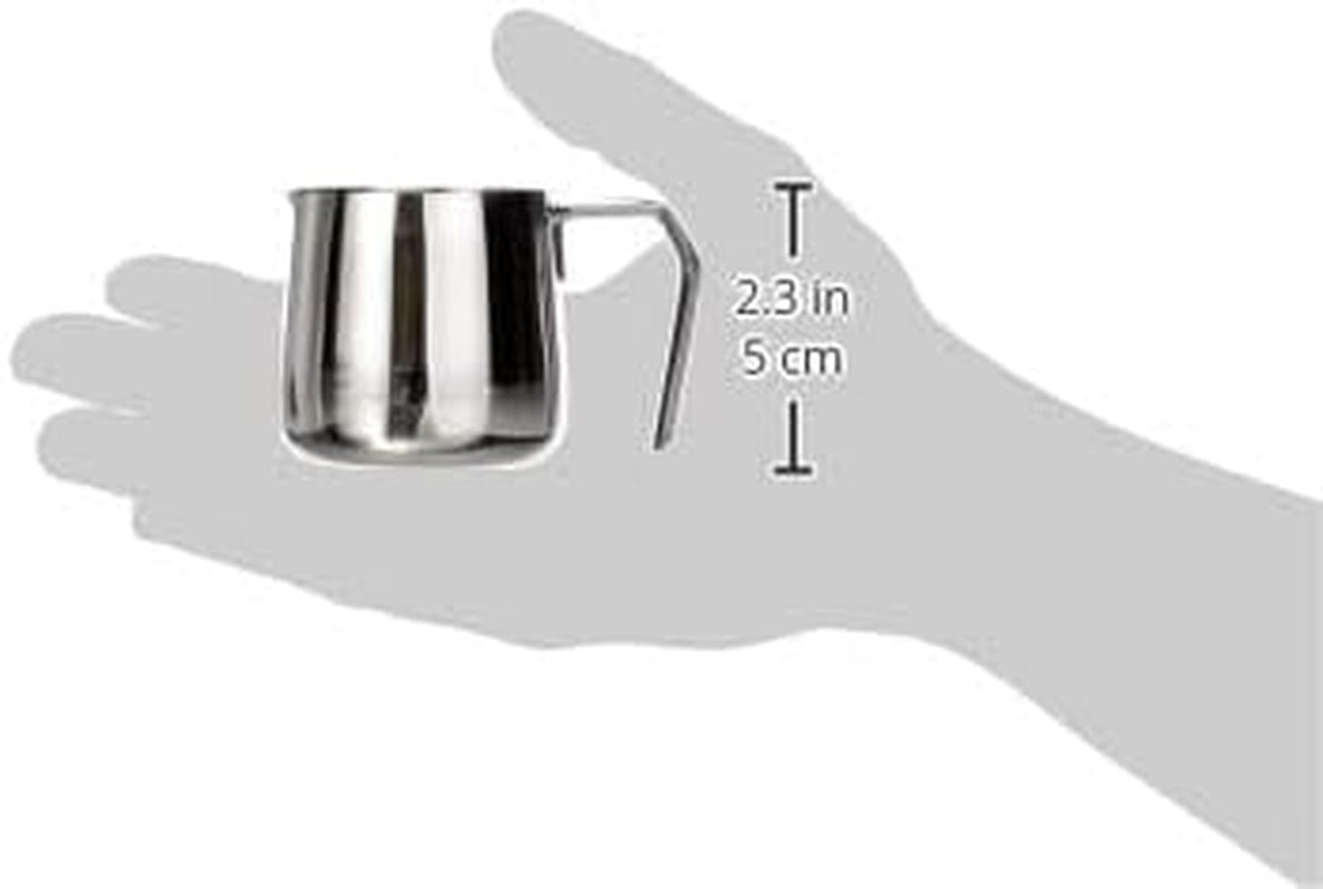 Cilio 0000201383 Carafă Latte Macchiato, Oțel inoxidabil, Argintiu, 6,4 x 7,4 x 7,6 cm