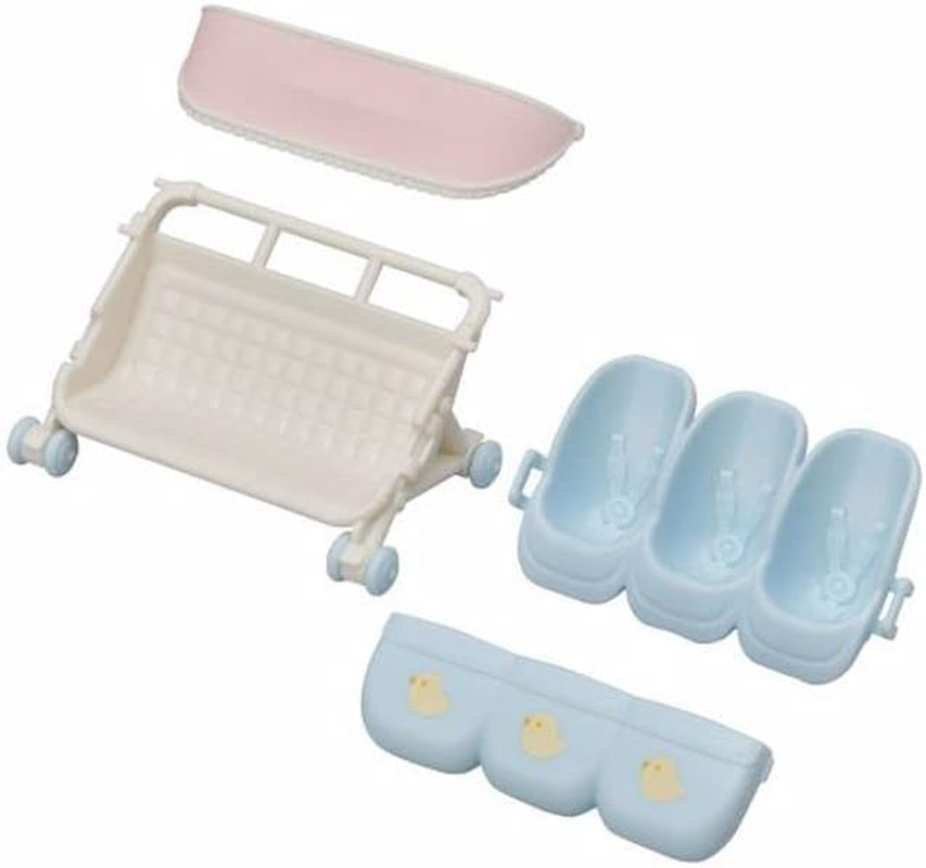 Sylvanian Families L5533 Triplets Stroller - Dollhouse Playset Naty Shop Dolls