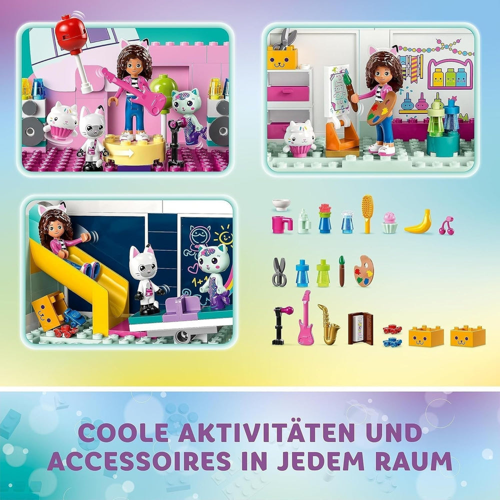 Lego 10788 Gabby's Dollhouse Toy Set, 8 Rooms and 4 Floors Gabby's Dollhouse Toy with Pandi, Meerkat, Kuchi Figures and Accessories, Gift for 4-Year-Old Girls, Boys and Children Building Sets Besuche den LEGO-Store