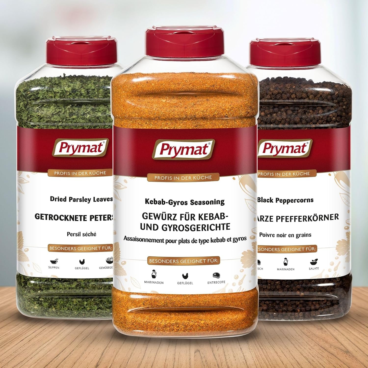 Prymat Gyros Gewürzmischung 900g – aromatic, spicy mixture for Döner, Kebab, Chicken, Lamb and Grill dishes – ideal for grilling, roasting and seasoning Mediterranean meat dishes