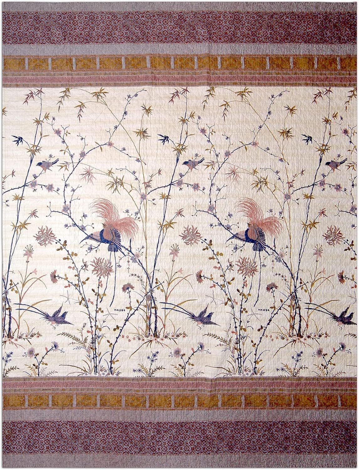 Bassetti Fong bed cover, 100 57 threads per cm² / filling: 100% pure cotton, cream, 220X255 cm Bassetti Beds and Covers Cream 220X255 Cm