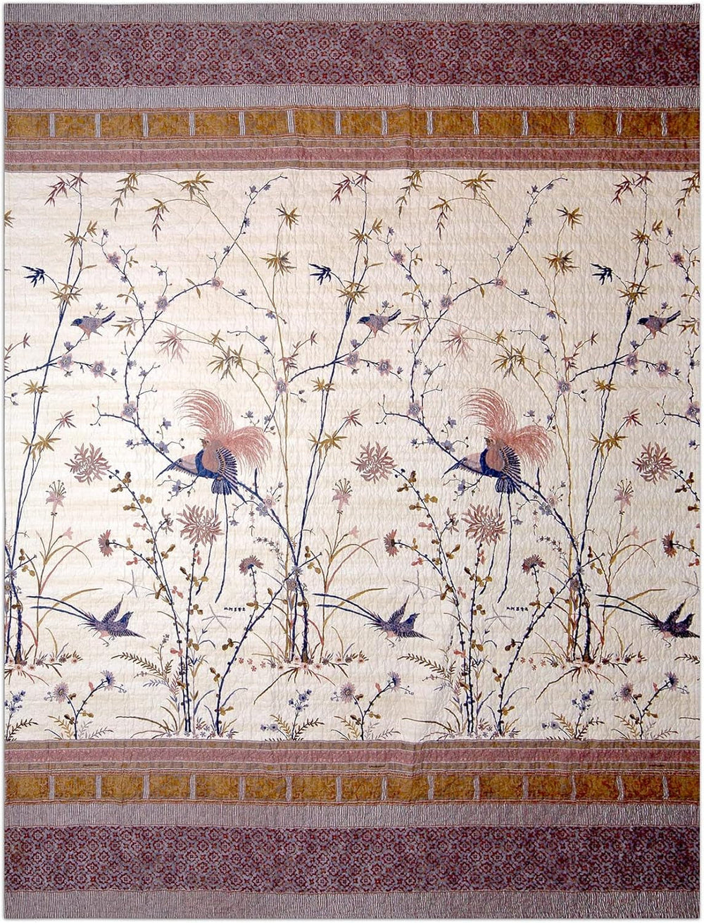 Bassetti Fong bed cover, 100 57 threads per cm² / filling: 100% pure cotton, cream, 220X255 cm Bassetti Beds and Covers Cream 220X255 Cm