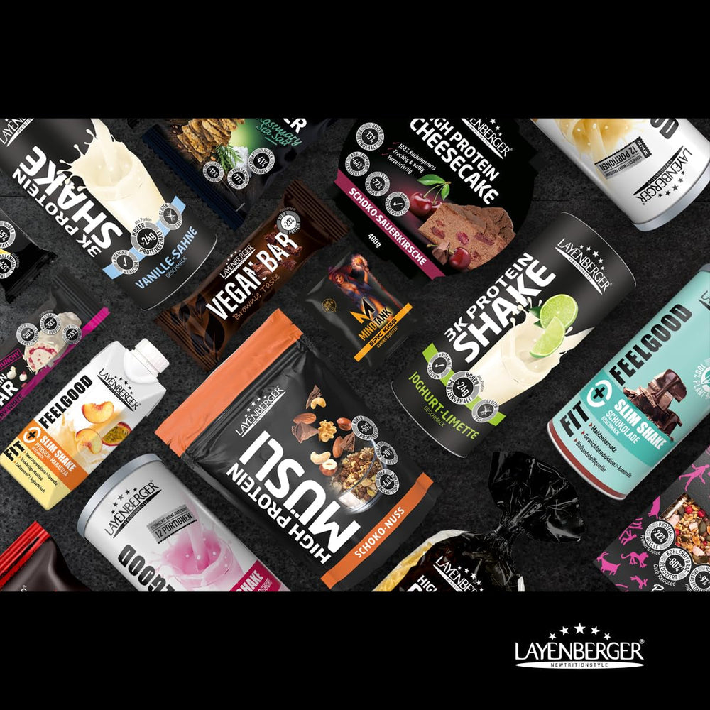 Layenberger 3K High Protein Muesli, 50% Eiweiß Und 18% Kohlenhydrate - Single Pack (1X 390 G) - Schoko-Nuss Cereale Naty Shop