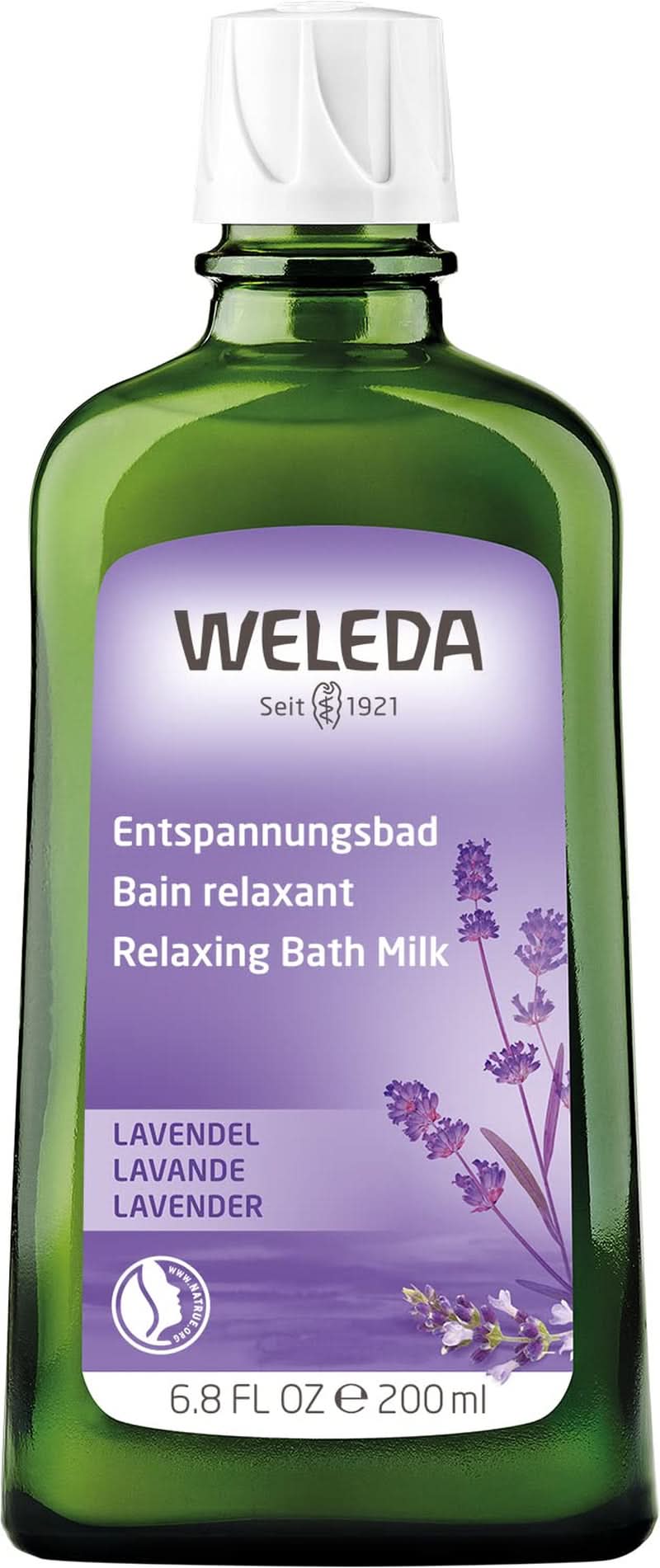 WELEDA BIO, baie de sănătate cu cosmetice naturale cu ulei de lavandă reală pentru a calma simțurile și pentru un somn bun, 200 ml Duș și baie Naty Shop