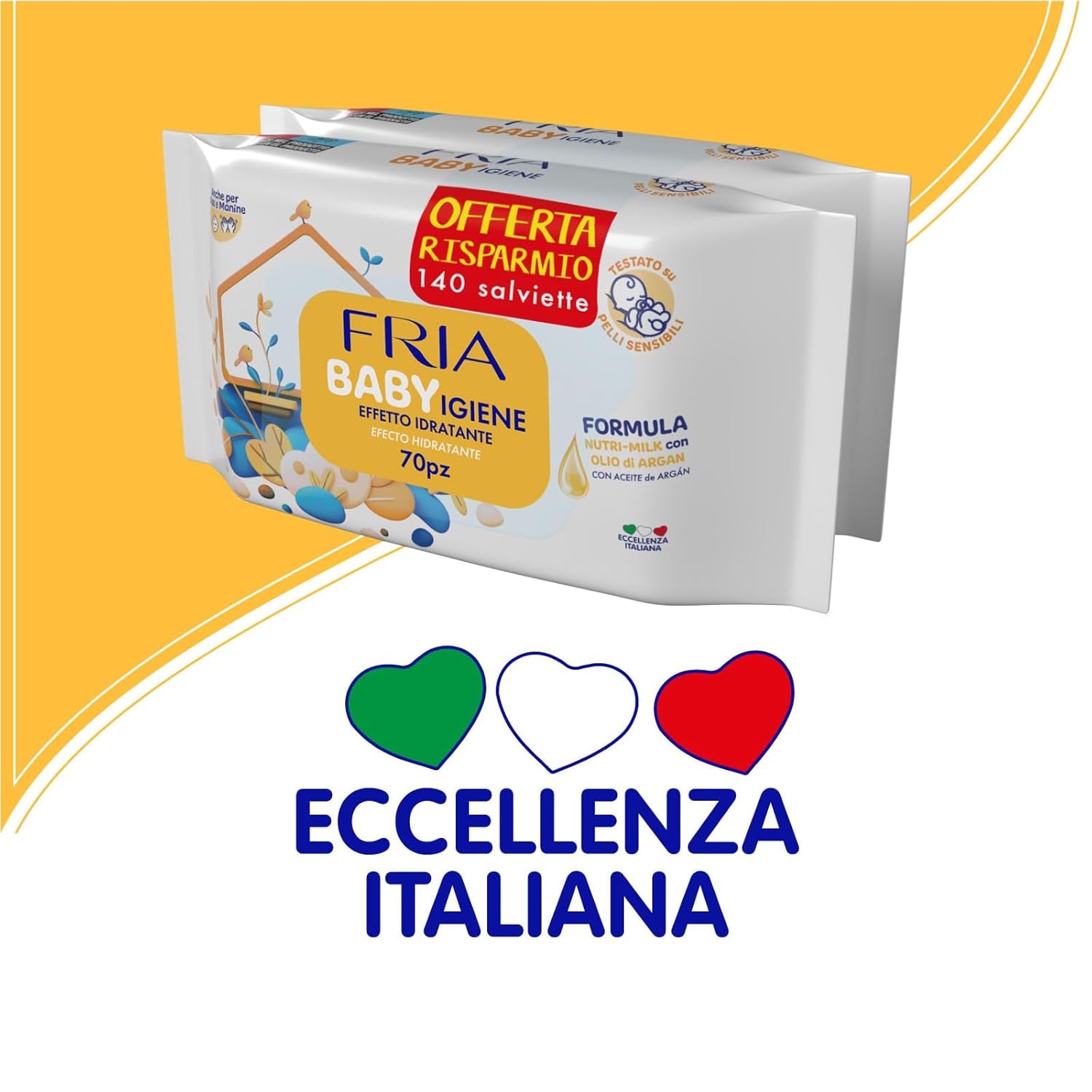 Wet Wipes, Pack of 2 (144 Wipes)