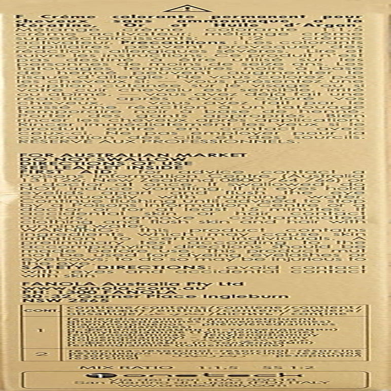 Fanola Oro Therapy Color Keratin 5.0 100ml Vopsea pentru par Naty Shop