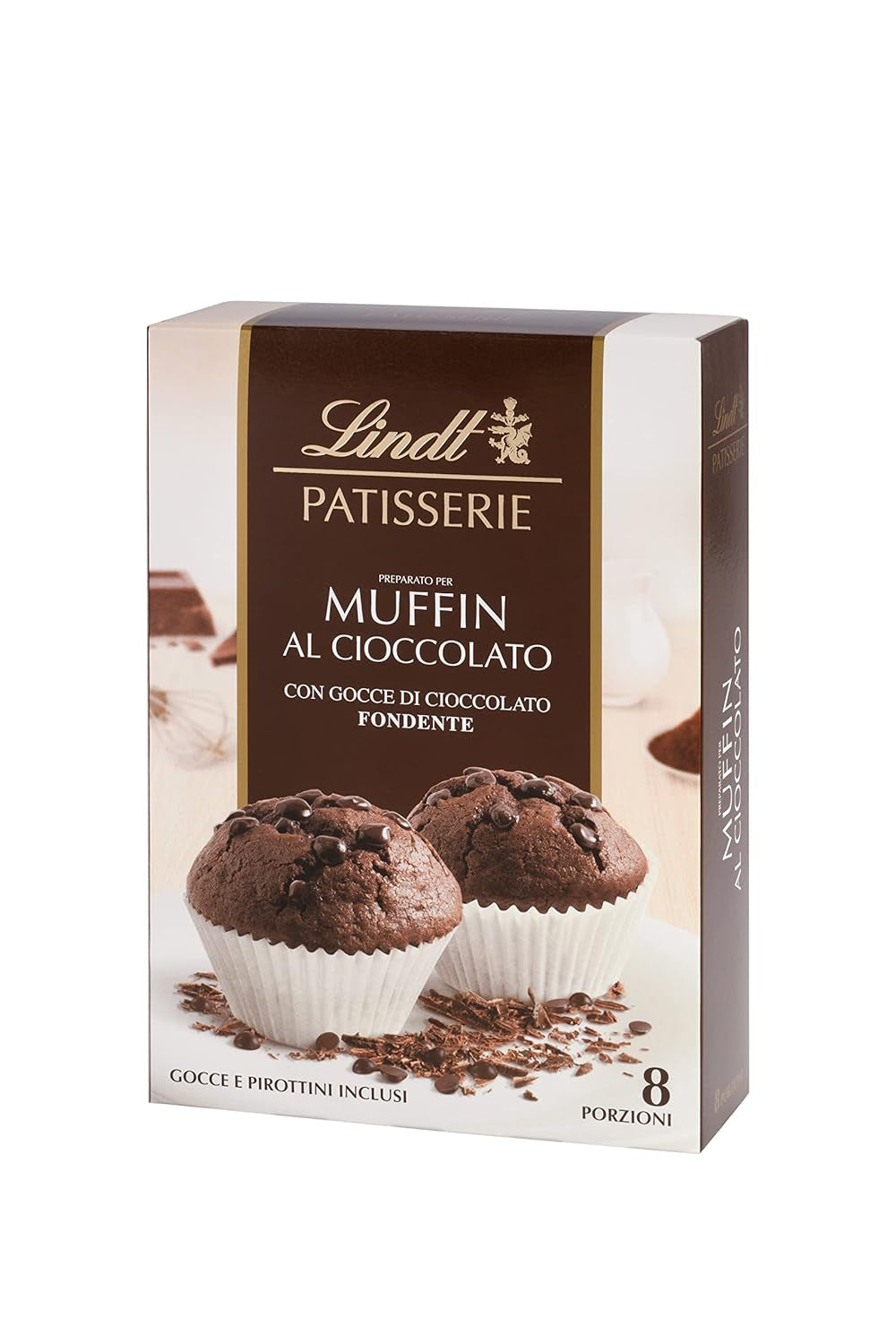 Lindt & Sprüngli Feines Backen Kuchenmischung, Backmischung, 8 Portionen, Lactosefrei, 400 G Mix for baking and cooking Naty Shop Muffins