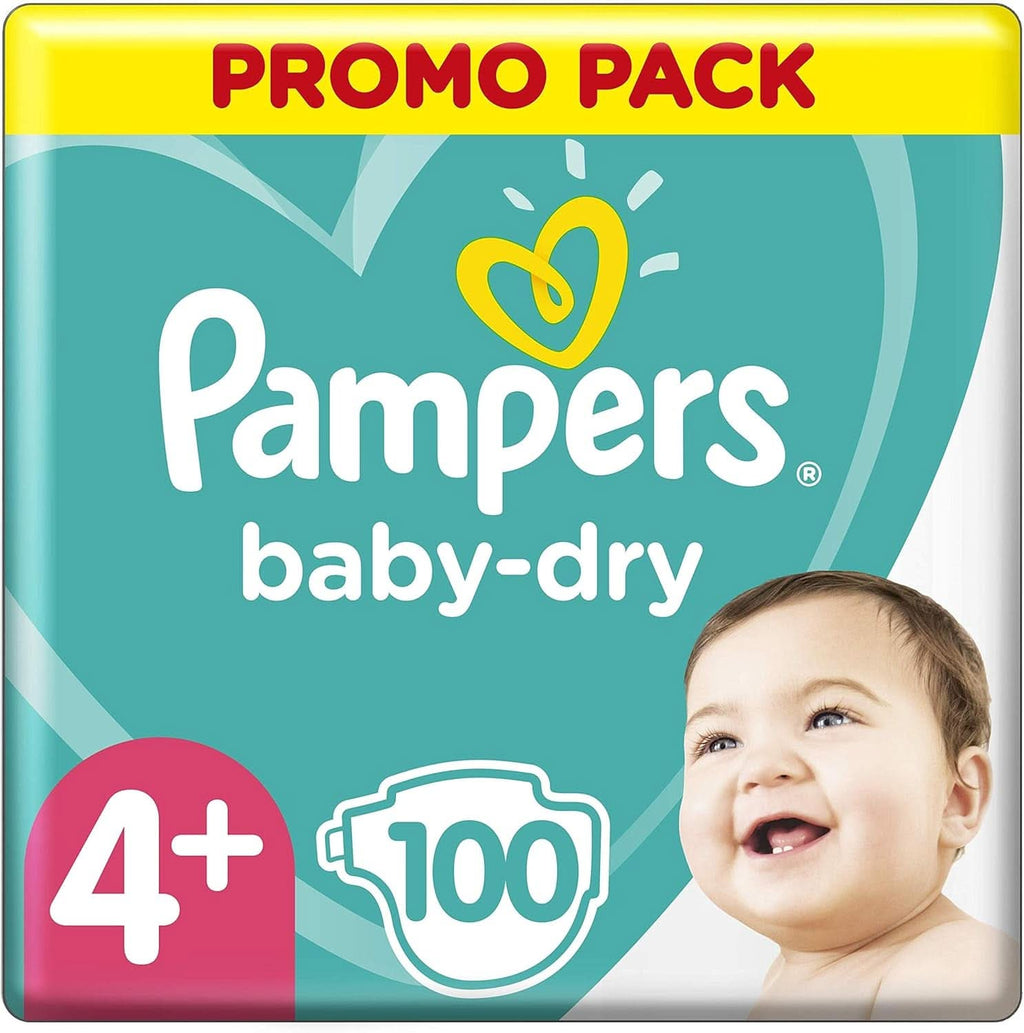 Pampers (versiunea clasica), scutece pentru bebeluși mărimea 4+ (10-15 kg), 100 buc Mama si Copilul Naty Shop