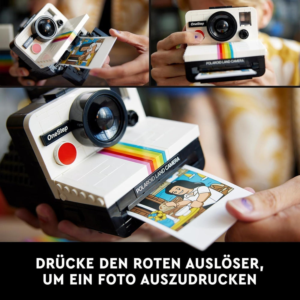 LEGO Ideas Polaroid Onestep SX-70 Camera Set for Adults, Collectible with Authentic Details, Creative Activity, Photography Gifts for Women, Men, Him, Her and Teens 21345 Building Sets Besuche den LEGO-Store